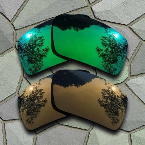 Jade Green&Bronze Copper Sunglasses Polarized Replacement Lenses for Eyepatch 2