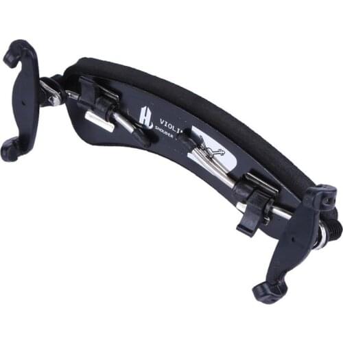 Adjustable High Strength 1/2-1/4-1/8 Violin Shoulder Rest for Violin Fiddle Viola Violin Stringed Instrument Accessories BLACK