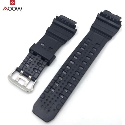 For Casio G Shock GW-9400 Replacement Black Waterproof Sport Watchbands for gw 9400 Accessories Rubber Watch Band Strap
