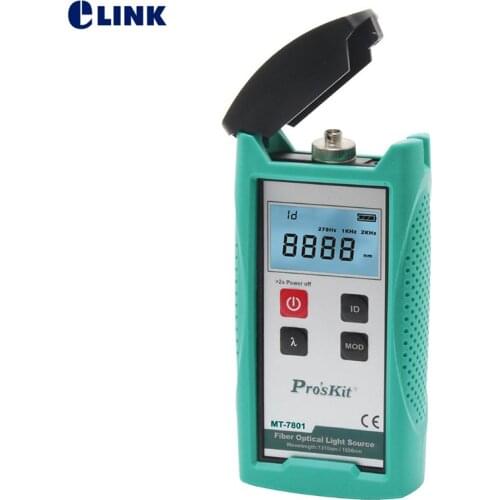 MT-7801-FC Fiber optical Light Source test Table 1310/1550nm support FC/PC fiber connector ftth free shipping Proskit ELINK