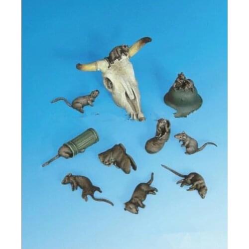 1:35 die-cast resin small animal scene layout model assembly kit name B97