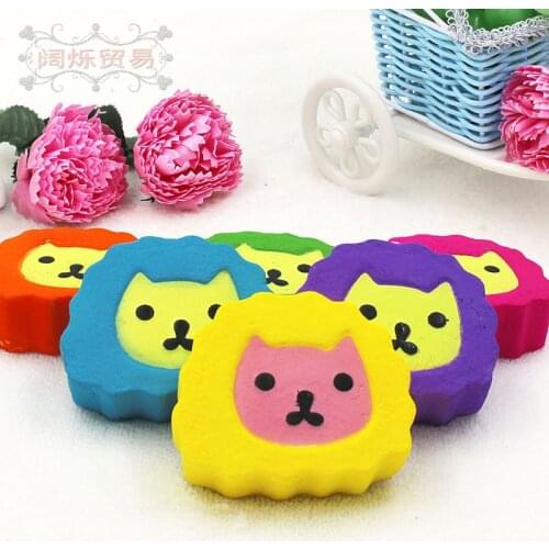 20pcs/pack Slow Rise Squishy Cartoon Animals Squeeze Toys Soft PU Cat Bread Squishy Animals Squishes Slow Rising Sensory Toys