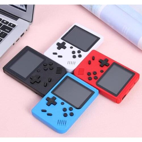400 Games 3 inch MINI Portable Retro Video Console Handheld Game Advance Players Boy 8 Bit Built-in Gameboy Black Blue Red LCD