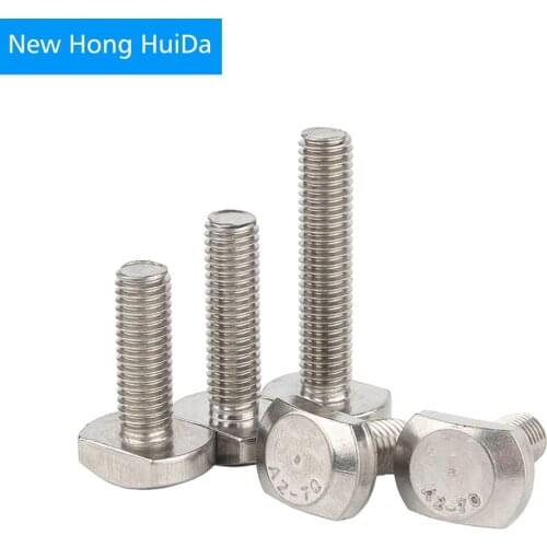 Hammer T Head Bolt Aluminum Connector Screws For 20/30/40/45 Aluminum Profiles 304 Stainless Steel M5 M6 M8 M10 M12 M14 M16 M20
