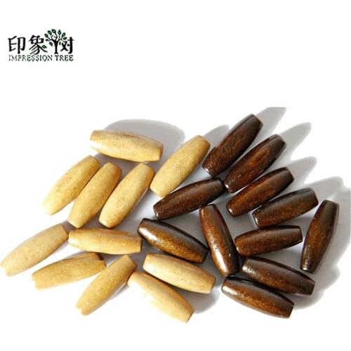 50Pcs/lot 22.8*8MM Cheap Fashion Natural Schima Wooden Beads Fusiform Beads For DIY Bracelets Necklace Jewelry Components Making