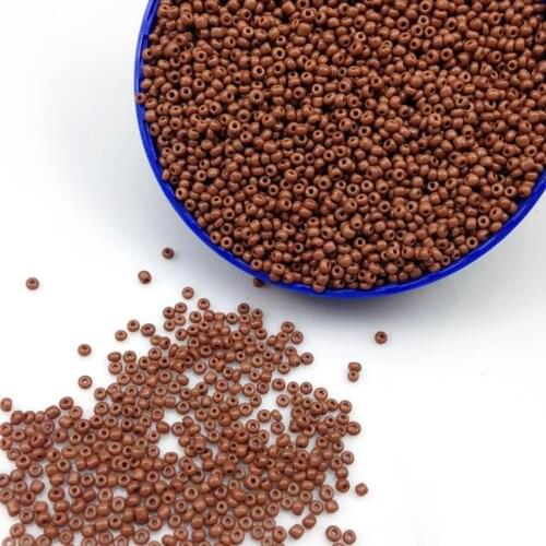 16g 1000pcs 2mm 12/0 Coffee Neon Color Opaque Round Loose Spacer Beads Cezch Glass Seed Beads Handmade Jewelry DIY Garment Bead