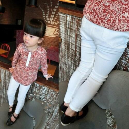 1-13 Years Boys Girls Children Kids White Black Spring Fall Winter Fleece Leggings Long Pencil Pants Children 2020 Hot Clothing