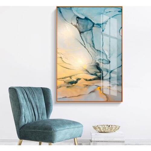 Nordic Green and Pink Canvas Painting Fashion Posters and Prints Modern Abstract Art Home Decoration HD Flowing Colour Wall Art