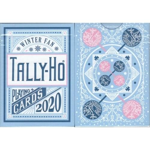 2020 Tally-Ho Winter Fan Back Playing Cards USPCC Bicycle Cardistry Deck Poker Size Magic Card Games Magic Tricks Props