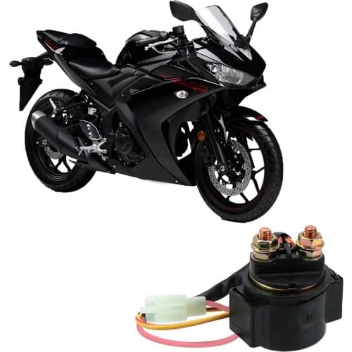 LEEPEE 1Pcs Motorcycle Starter Relay 2 Pin 2 Wires 12V For Scooter ATV Karts Solenoid For GY6 50cc 125cc 150cc 20W CG125,GY6-125