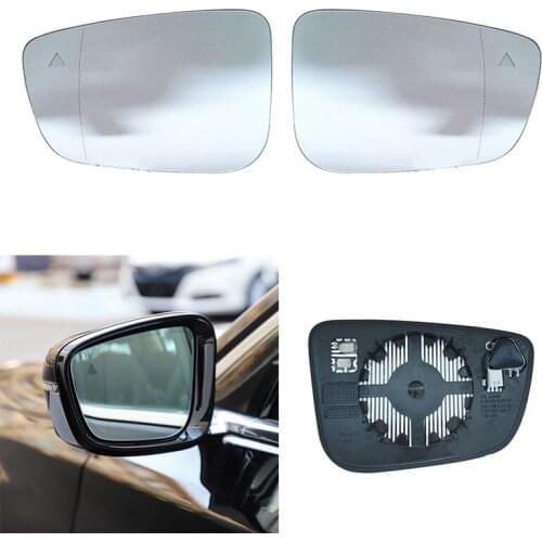 Left Right Heated Blind Spot Warning Wing Rear Mirror Glass For BMW 3 Series G20 G21 5 Series G30 G31 G32 G38 7 Series G11 G12