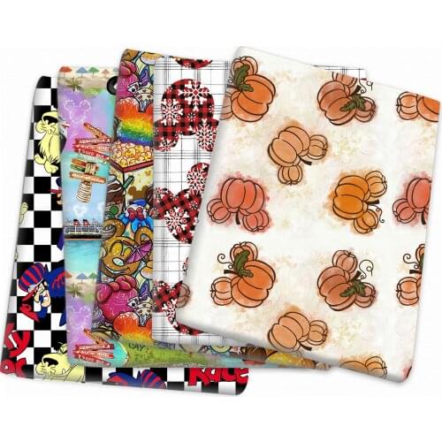 Cartoon Patchwork Printed Polyester Cotton Fabric for Tissue Sewing Quilting Fabrics Needlework Material DIY Handmadede,c16445