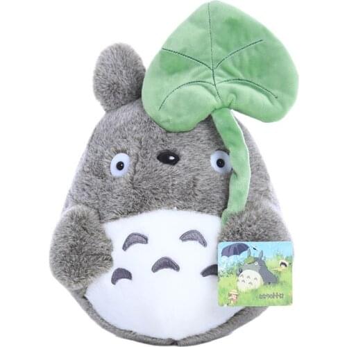 20cm My Neighbor Totoro Soft Toy Cat Kawaii Cat with Lotus Leaf Girls Chirldren Plush Doll