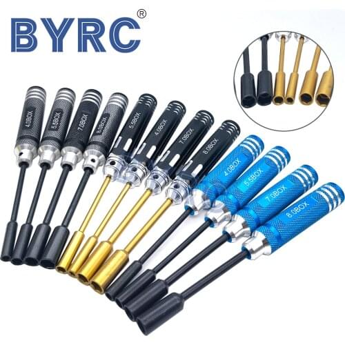 4pcs/set RC Tools hex Screw Driver Set titanium plating hardened 4.0 5.5 7.0 8.0mm Screwdriver For Rc Helicopter Toys (1 set))
