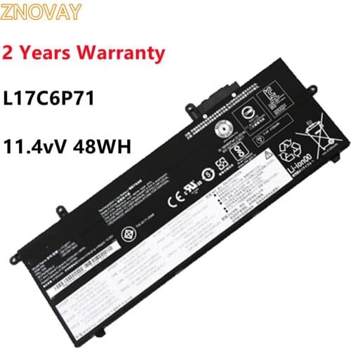 New L17C6P71 Battery for Lenovo ThinkPad X280 L17M6P71 L17L6P71 01AV470 01AV471 01AV472 SB10K97617 SB10K976 11.4V 48WH