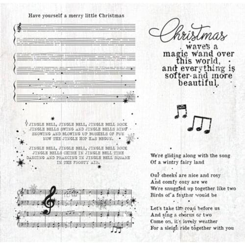 Note Transparent Clear Stamp for DIY scrapbooking/Card Making C1003