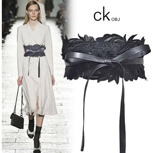 Cowhide Non-porous Decorative Belt Waist Seal Ladies Exquisite Dress, All-match Belt Chain, Ladies Belt Free Shipping