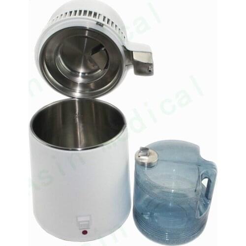 4L Dental Medical Hospital Water Distiller Purifier Stainless Internal Filter clean