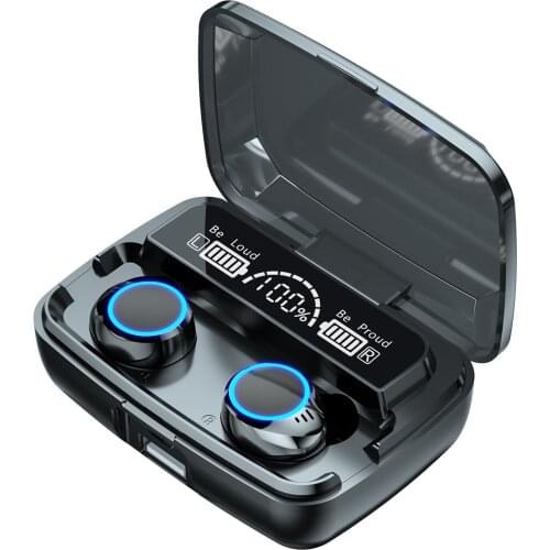 TWS Bluetooth Earphones Wireless Headphones With Mic Power Digital Display Stereo In-Ear Earbuds Sports Gaming Headset For Phone