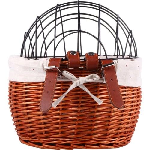 Bike Basket Handlebar Basket Durable Cycling Pet Dog Cat Carrier Bag