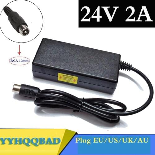 24V 2A lead-acid battery Charger electric scooter 24 Volts ebike charger wheelchair charger golf cart charger for Lawnmower RCA