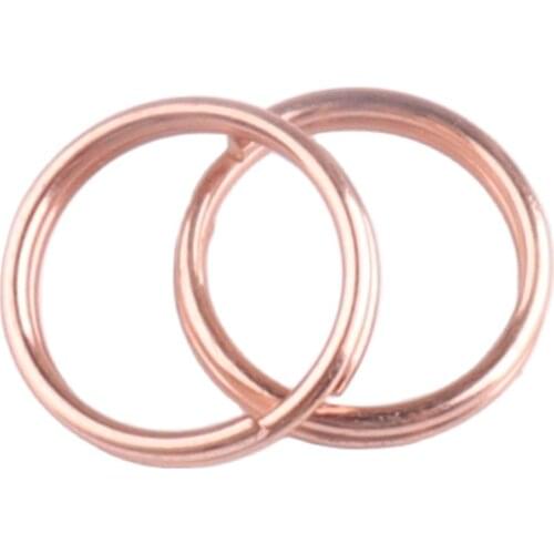 200 pcs DIY Metal Key Holder Split Round Rings Unisex Keyring Keychain Keyfob Accessories Keychain Making Accessories