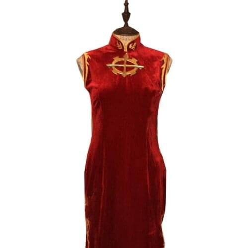 2018 New Style Easten Chocobo Cosplay Costume Chinese Cheongsam From Final Fantasy XIV