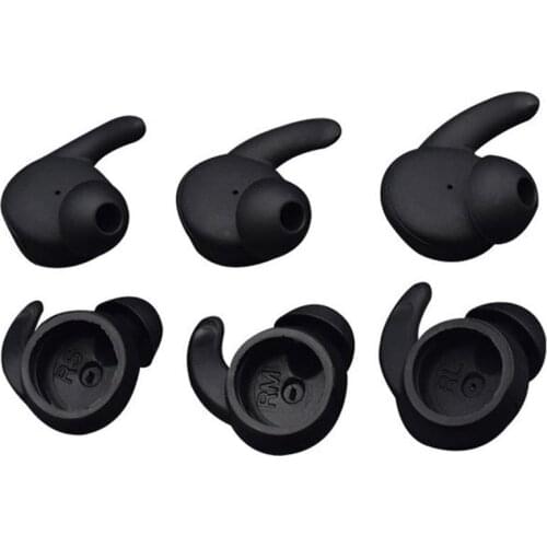 3 Pairs Earbuds Cover In-Ear Tips Soft Silicone Skin Earpiece Ear Hook Buds Replacement for Huawei Honor AM61 Sports Bluetooth
