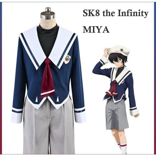 Anime Game SK8 the Infinity MIYA Cosplay Costume School Uniform Sailor Suit Halloween Party Outfit For Women Men 2021 New