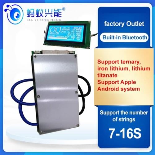 Ant BMS 48V 72V Lithium Battery Protection Board Polymer 18650 LiFePo4 Lithium Titanate with Balance