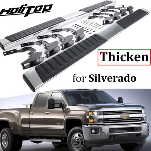 Running board side step side bar for Chevrolet Silverado 2016-2019,original model,thicken aluminum alloy,load 350kg,very strong