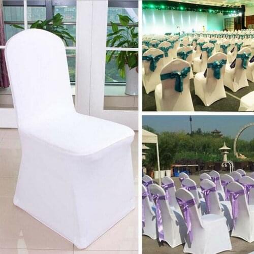 Chair Cover Spandex Wedding Banquet Anniversary Party Events 12 Color Chair Cover Clothes Wedding Party Celebration Decoration