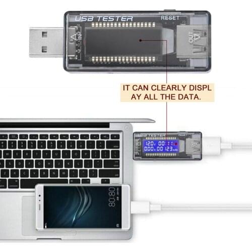 Digital USB Battery Tester Voltage Power Bank Diagnostic Tool Charger Capacity Tester Current Voltage Doctor Ammeter Meter