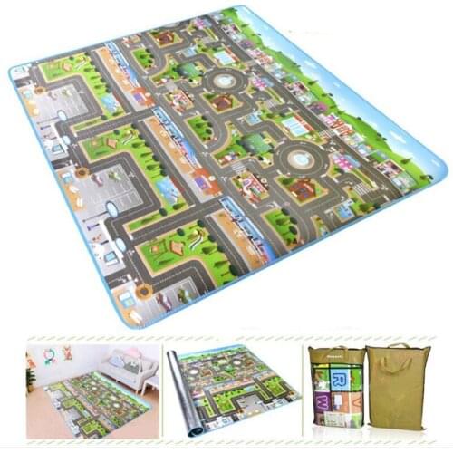 Childrens Carpet Baby Play Mat Urban Road Toys For Kids Rug Puzzle Waterproof Crawling Pad Developing Playmat Picnic Blankets