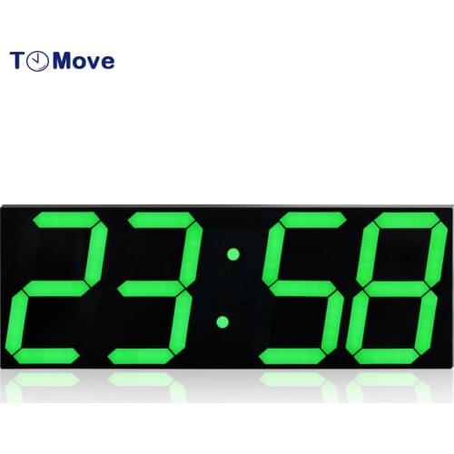 Digital Large Number Display Wall Clock Modern design LED Alarm Clocks Night Light Electronic Wall Watch Office Station Decor