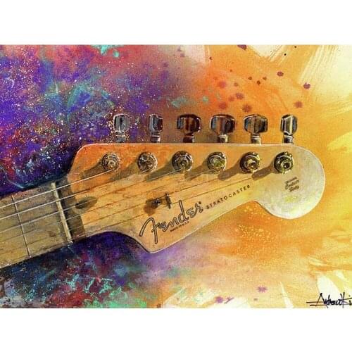 DIY Painting By Numbers Guitar Oil Picture By Numbers Modern 40x50cm Wall Art Canvas Picture Hand Painted Home Decoration