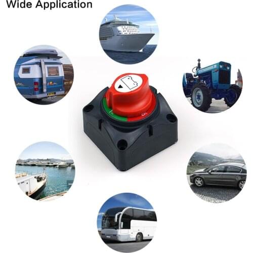 2019 Position Disconnect Isolator Master Switch, 12-60V Battery Power Cut Off Kill Switch, Fit for Car/Vehicle/RV/Boat/Marine