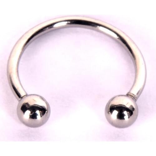 Lip-Nose Piercing 316L Steel 12.5mm Female lips ring steel nose ring fake nose ring Septum Piercing clip mouth ring