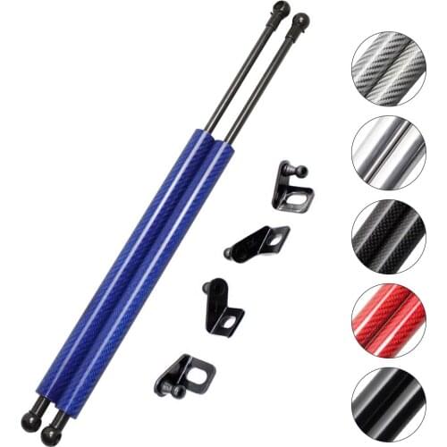 Carbon Fiber Modify Gas Struts Lift Support for 2015-2018 Kia Carnival Auto Front Hood Bonnet Gas springs bars Shock Damper