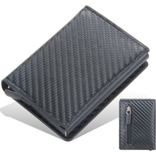 Smart Wallet For Men Rfid Aluminum Alloy Smart Wallet Pop Up Fashion Purse Credit Card Holder Men Small Mini Wallet Coin Purse