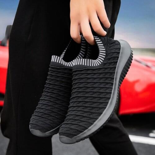 Lover Sports Men Shoes Mesh Slip-On Flying Women Sneakers Fitness Shoes Zapatillas Summer Outdoor Breathable Light Running Shoes