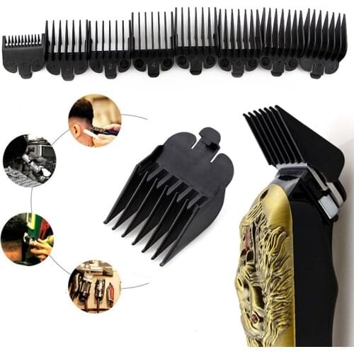 8pcs/set Universal Hair Clipper Limit Comb Guide Attachment Barber Replacement Hair Trimmers Clipper Accessories Plastic Comb