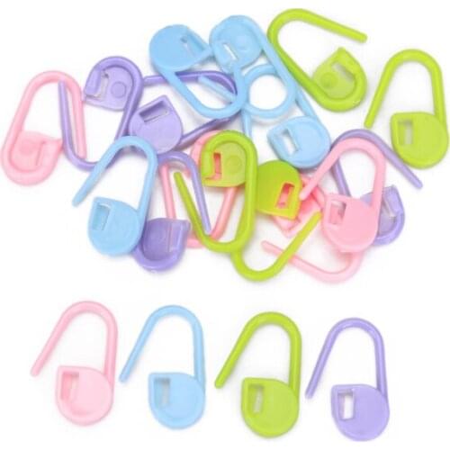 Multifunctional Knitting Crochet Stitch Markers Craft, Assorted Colors, 20 Pack