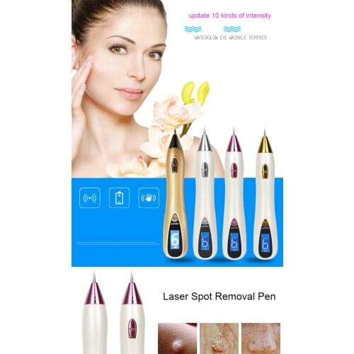 Mole Freckle Removal Pen LCD 5 Adjustable Scanspot Power Dark Spot Mole Remover Skin Wart Corns Tag Tattoo Remaval Tool