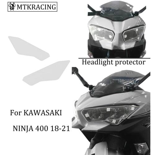 MTKRACING FOR KAWASAKI NINJA 400 NINJAA00 Headlight protector cover screen lens 2018