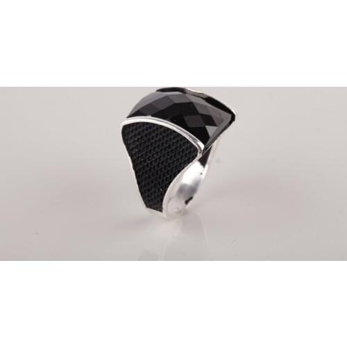 UM US JEWELRY Onyx Gemstone 925 Sterling Silver Men Ring