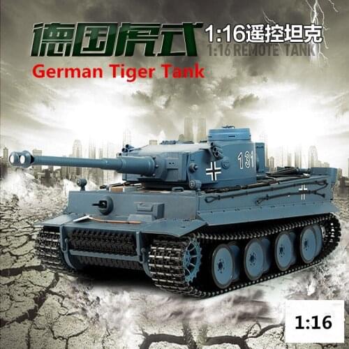 Newest 3818-1 1/16 2.4G RC remote control Germany Main Battle TigerTank model Plastic or metal version with Smoke Sound