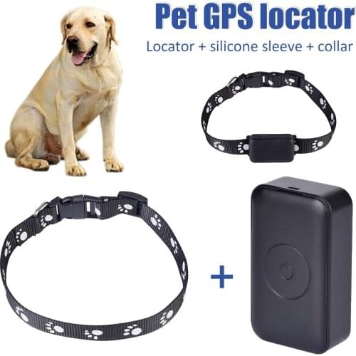 USB Charging GBS Tracker Collar For Dog Cat Pets Tracking Device GSM AGPS LBS SOS Monitor Recorder For Elderly Children Pets