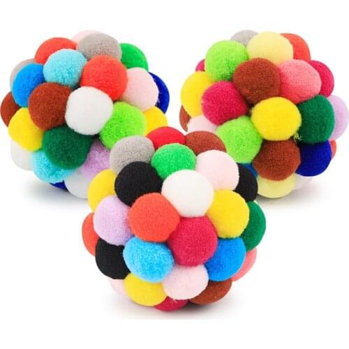 Plush Ball Toy Dog Stuff Squeak Toys Toys for Big Dogs Colorful Pets Accessories for Dogs Large Breeds Funny Gadgets Labrador