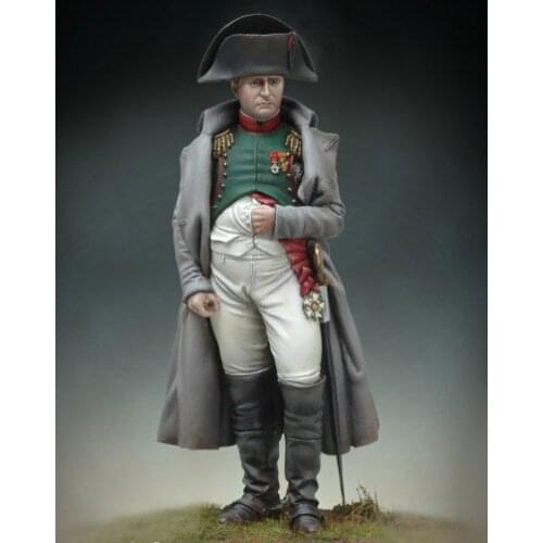 Resin Figure 1/18 ancient officer stand in winter 90mm Model Unassambled Unpainted Figure Building Kit